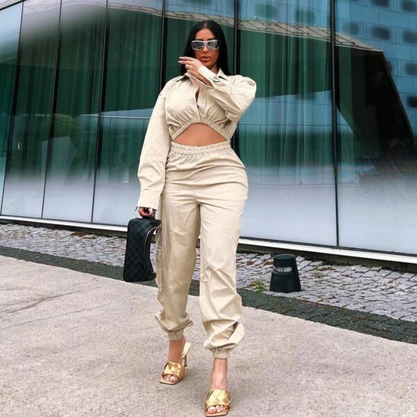 JS2591# Ladies Long Sleeve Jumpsuit