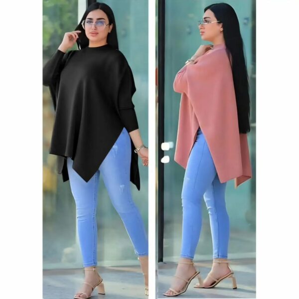 UB-3403 Ladies Round Neck Knitted Top
