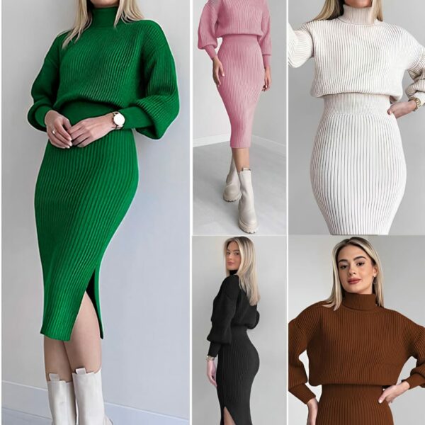 UB-3962 Women Sweater Dolman Dress