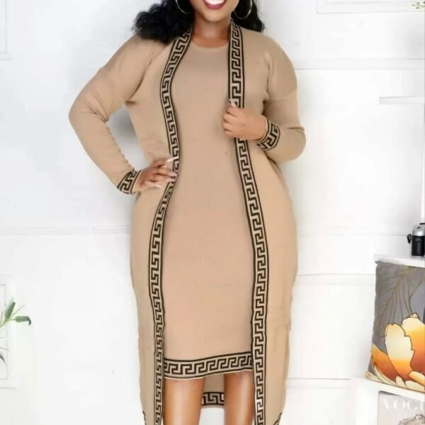 D5381# Vintage Knitted Solid Color Set